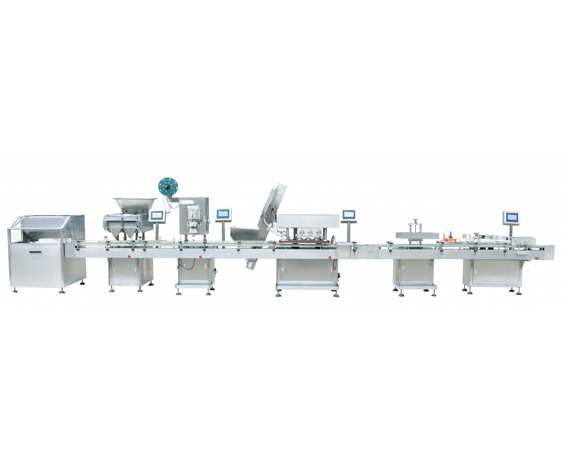Automatic capsule tablet packing line